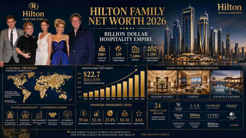 hilton family net worth